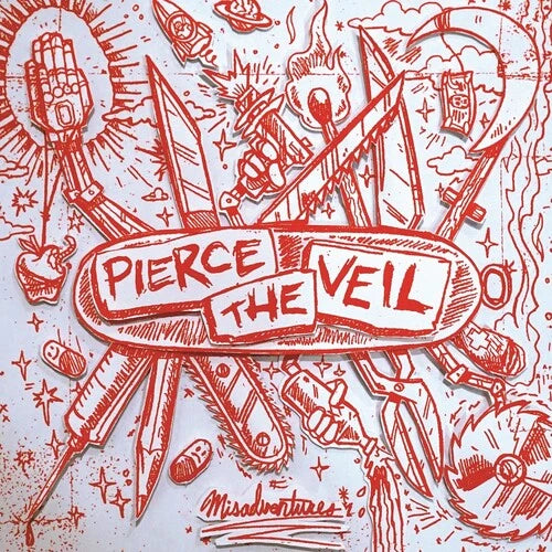 Pierce the Veil - Misadventures [Indie Exclusive - Silver with Red Splatter)