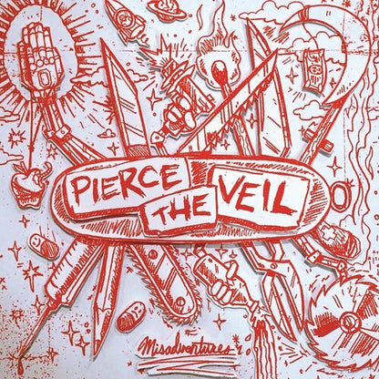 Pierce the Veil - Misadventures [Indie Exclusive - Silver with Red Splatter)