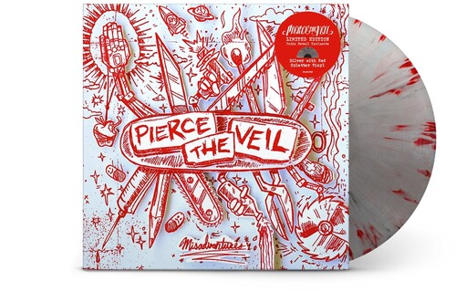Pierce the Veil - Misadventures [Indie Exclusive - Silver with Red Splatter)