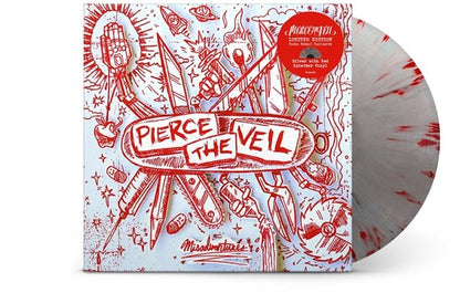 Pierce the Veil - Misadventures [Indie Exclusive - Silver with Red Splatter)